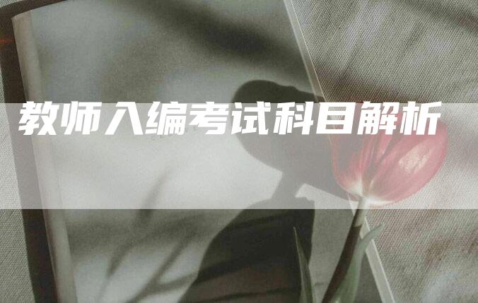 教师入编考试科目解析