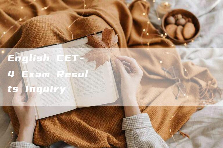 English CET-4 Exam Results Inquiry