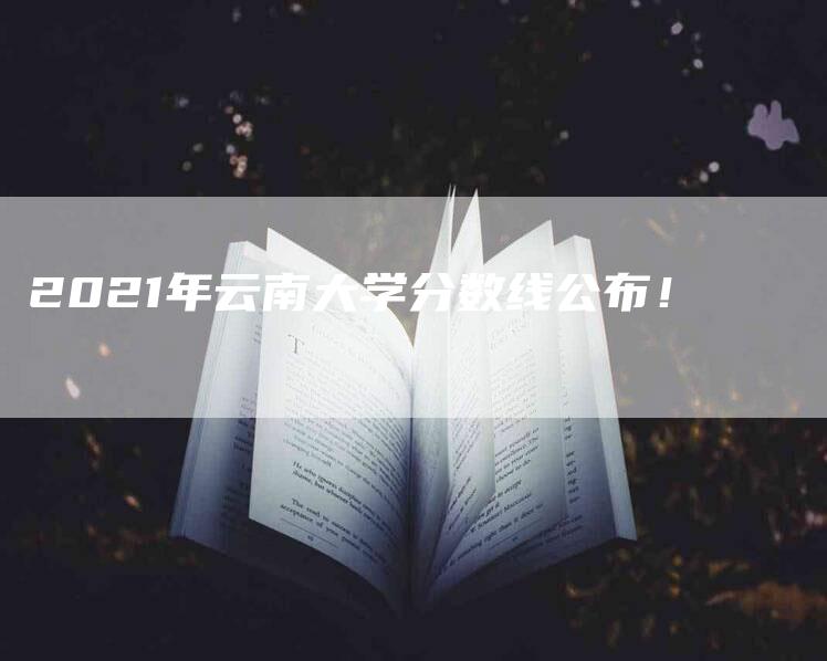 2021年云南大学分数线公布！