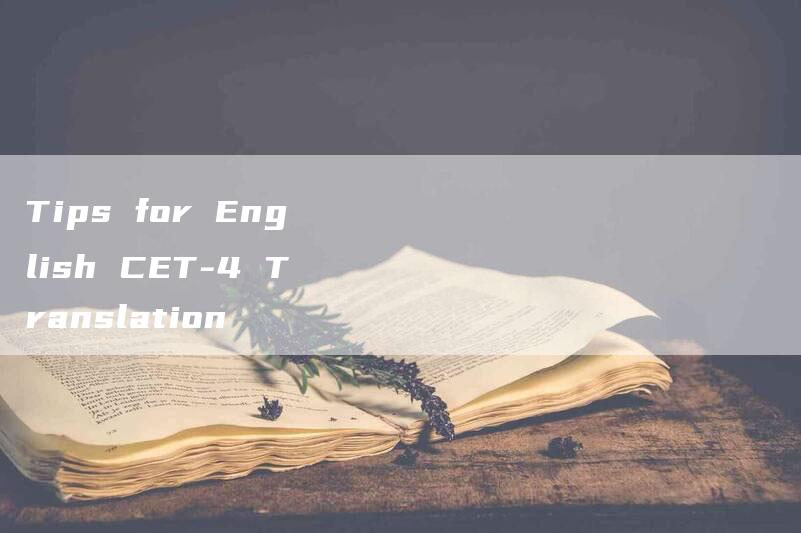 Tips for English CET-4 Translation