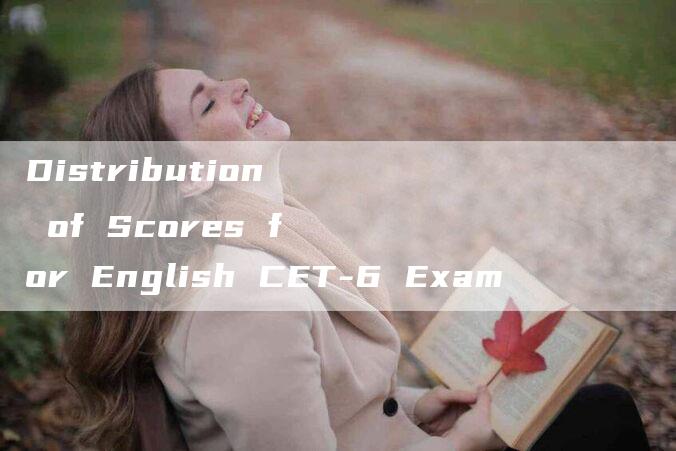 Distribution of Scores for English CET-6 Exam