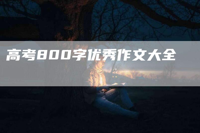 高考800字优秀作文大全